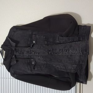 Hollister denim hoodie jacket